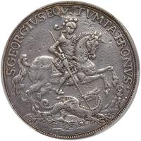 Czechoslovakia. White Metal Medal (with copper pin) 1721 (chronogram) Prague - Archbishopric