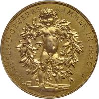 Czechoslovakia. Gilt Bronze Medal, ND (c.1900) PCGS Specimen 63 - 2