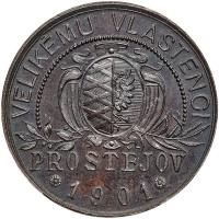WITHDRAWN - Czechoslovakia. Bronze Medal, 1901 PCGS MS64 - 2