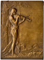 Czechoslovakia. Bronze Plaque, 1910 Choice XF
