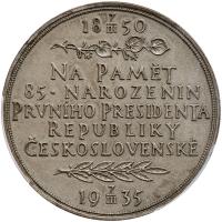 Czechoslovakia. Silver Medal, 1935 PCGS Specimen 64 - 2