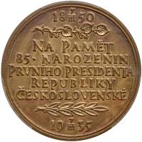 Czechoslovakia. Bronze Medal, 1935 PCGS Specimen 63 - 2