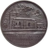 Czechoslovakia. Silvered Zinc Medal, 1943 PCGS MS62 - 2