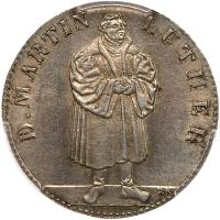 German States: Augsburg. Silver Medal, 1830 PCGS MS62