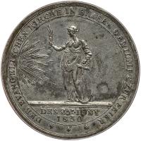German States: Bavaria. White Metal Medal, 1830 PCGS XF