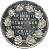 German States: Hamburg. Tin Medal, 1883 PCGS Unc - 2