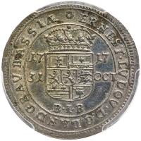 German States: Hesse-Darmstadt. 10 Kreuzer, 1717-BIB PCGS AU58