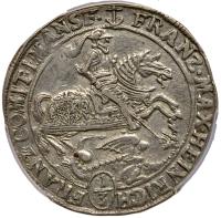 German States: Mansfeld-Bornstedt. 1/3 Taler, 1669-ABK PCGS XF