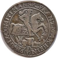 German States: Mansfeld-Bornstedt. 1/3 Taler, 1672-ABK PCGS VF20