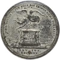 German States: Nuremberg. White Metal Medal, 1730 PCGS Unc
