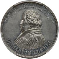 German States: Prussia. White Metal Medal, 1868 PCGS Unc