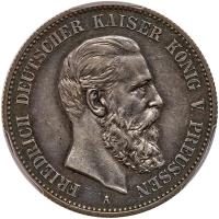 German States: Prussia. 2 Marks, 1888-A PCGS AU58