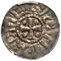 German States: Saxony. Silver Denar, ND (c.1048) PCGS EF45 - 2