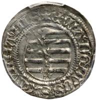 German States: Saxony. 1/2 Spitz-groschen, (14)75 PCGS About Unc