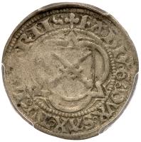 German States: Saxony. 1/2 Sword Groschen, (14)95 PCGS F12