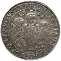 German States: Saxony. Taler, 1598-HB PCGS XF