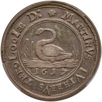 German States: Saxony. Reformation Silver Medal, 1617 PCGS EF40 - 2