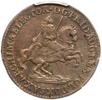 German States: Saxony. Vicariat Groschen, 1741 PCGS About Unc