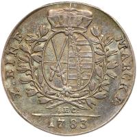 German States: Saxony. Taler, 1783-IEC PCGS VF - 2