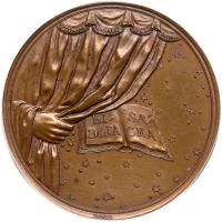 German States: Saxe-Weimar-Eisenach. Bronze Reformation Medal, 1817 PCGS Unc