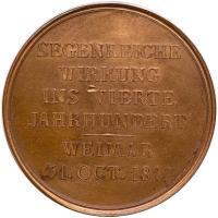 German States: Saxe-Weimar-Eisenach. Bronze Reformation Medal, 1817 PCGS Unc - 2