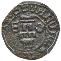 German States: Silesia-Auschwitz. Copper Heller, ND (1433-57) PCGS VF