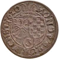 German States: Silesia-Liegnitz-Brieg. 3 Kreuzer, 1620-HR PCGS AU55