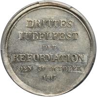 German States: WÃ¼rttemberg. Silver Reformation Medal, 1817 PCGS AU58 - 2