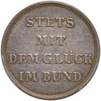 Germany. Whistmarker Silver Medal (Jeton), (c.1797) PCGS AU53 - 2