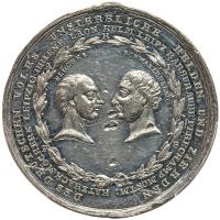 Germany. Capture of Paris White Metal Medal, 1814 PCGS Unc