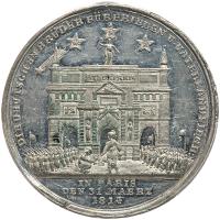 Germany. Capture of Paris White Metal Medal, 1814 PCGS Unc - 2