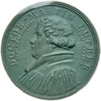 Germany. Green Porcelain Medal, (1821) PCGS MS63