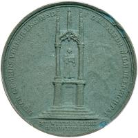 Germany. Green Porcelain Medal, (1821) PCGS MS63 - 2