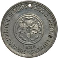 Germany. United States. Reformation White Metal Medal, 1883 PCGS MS62 - 2