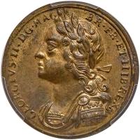 Great Britain. Coronation Brass Medal, 1727 PCGS MS63