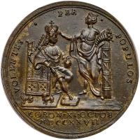 Great Britain. Bronze Coronation Medal, 1727 PCGS About Unc - 2