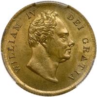 Great Britain. Brass Coronation Medal, 1831 PCGS MS64