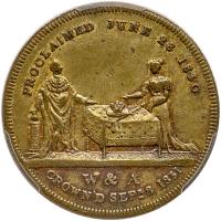Great Britain. Coronation Brass Medal, 1831 PCGS EF45