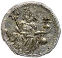 Hungary. Silver Denar, ND AU53