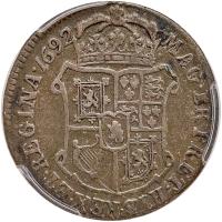 Scotland. 10 Shillings, 1692 PCGS F12 - 2