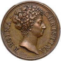 Sweden. Bronze Medal, 1680 PCGS About Unc