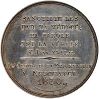 Switzerland: Neuch&Atilde;&cent;tel/Neuenburg. Silver Medal, 1830 PCGS Unc - 2