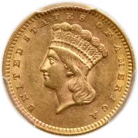 1859 $1 Gold Indian