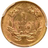 1859 $1 Gold Indian - 2