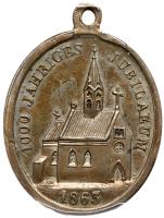 Czechoslovakia. Silver Medal, 1863 PCGS AU58 - 2