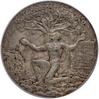 Czechoslovakia. Silvered Bronze Medal, 1918 PCGS MS62