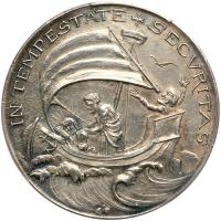 Germany. St. George Silver Medal, ND (c.1900) PCGS About Unc - 2