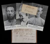 Bob and Cole Younger Signatures: Part of the Infamous James Younger Gang with Frank and Jesse James. Rare.