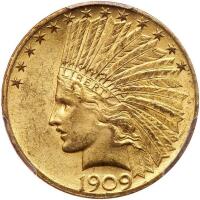 1909 $10 Indian PCGS MS62