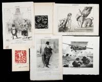 HonorÃ© Daumier, Joseph Domjan and Clayton Knight. 16 Prints with 11 By Daumier.